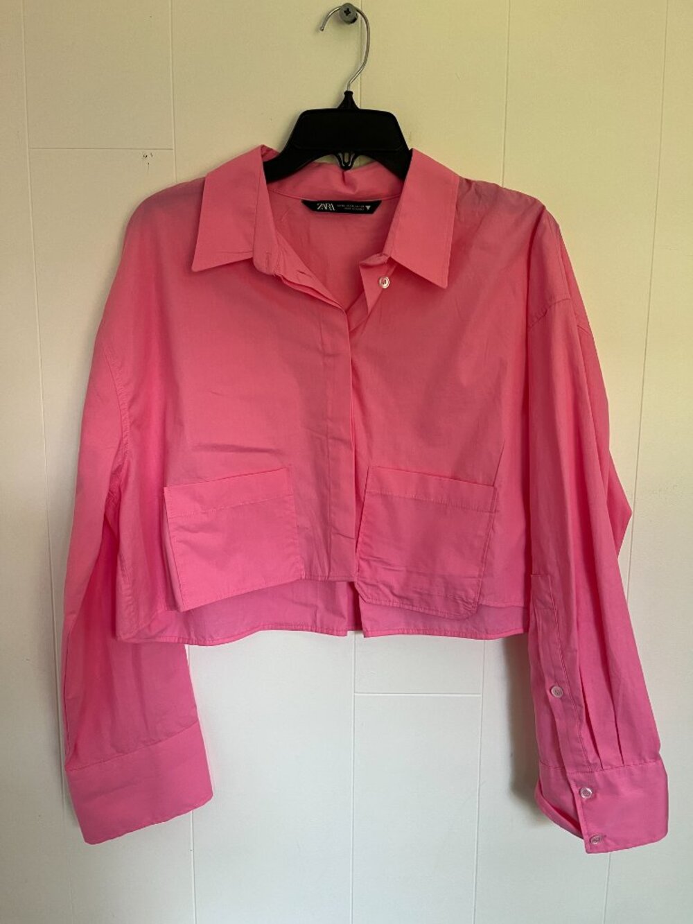 Zara Bubblegum Pink Crop Top XL